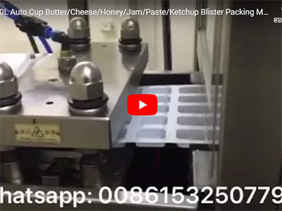 SL-250L Auto Cup Butter/Cheese/Honey/Jam/Paste/Ketchup Blister Packing Machine